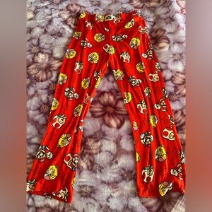 Super Mario Bros Women's Princess Peach and Toad Hacci Pjs Pants